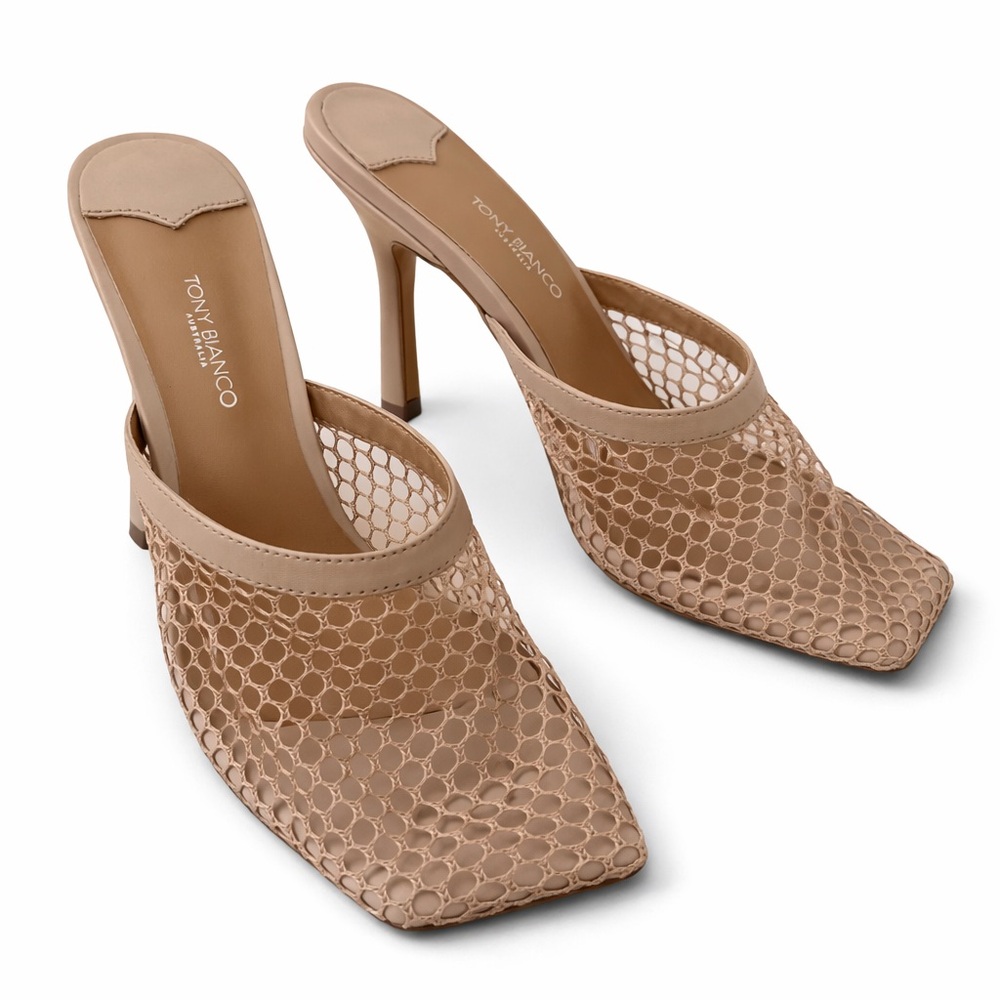 Tony Bianco Bis Mule in Skin Web - Picture 3 of 4